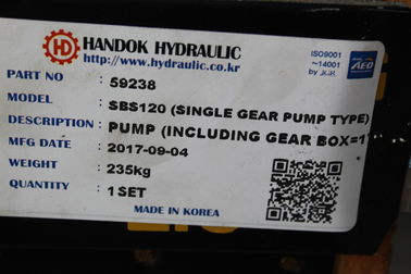 Material de aço da bomba hidráulica da máquina escavadora do tipo SBS120 de Handok para E323C E323D