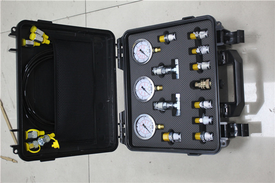 Teste de diagnóstico Kit Digger Pressure Gauge do sistema de Spare Parts Hydraulic da máquina escavadora