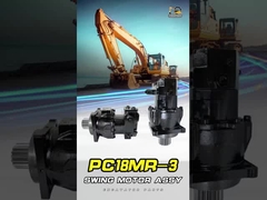 Como substituir o motor de giro da escavadeira Komatsu PC18MR-3