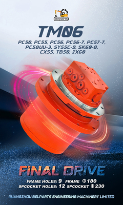 Partes de escavadeira TM06 GM06 PC60-5 Motor de viagem