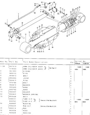 200B E200B 096-7910 cilindro de balde Assy