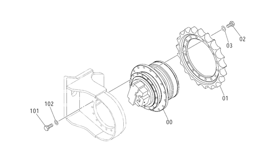 ZX160 ZX160-1 ZX160LCT, ZX185USR 4447928 Excavadora Final Drive Viagem Motor Assembly Walking Drive Redutor Belparts