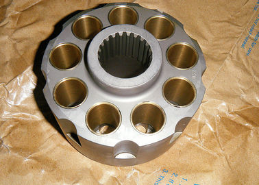 Bloco de cilindro hidráulico das peças HPK055K da máquina escavadora, placa da válvula, sapata ZX110 ZX120 do pistão